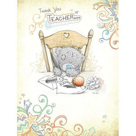 Thank You Teacher Me to You Bear Card £3.45